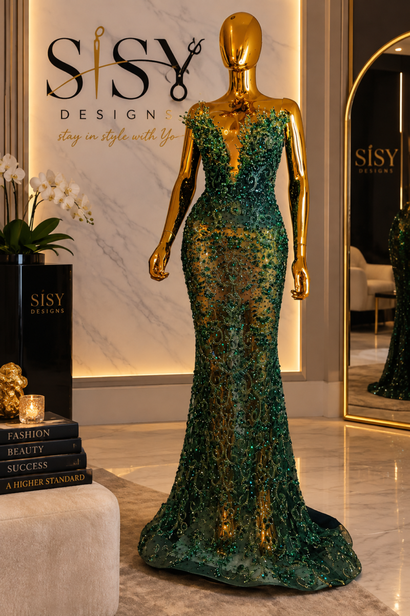 Sarah Luxury beaded dress